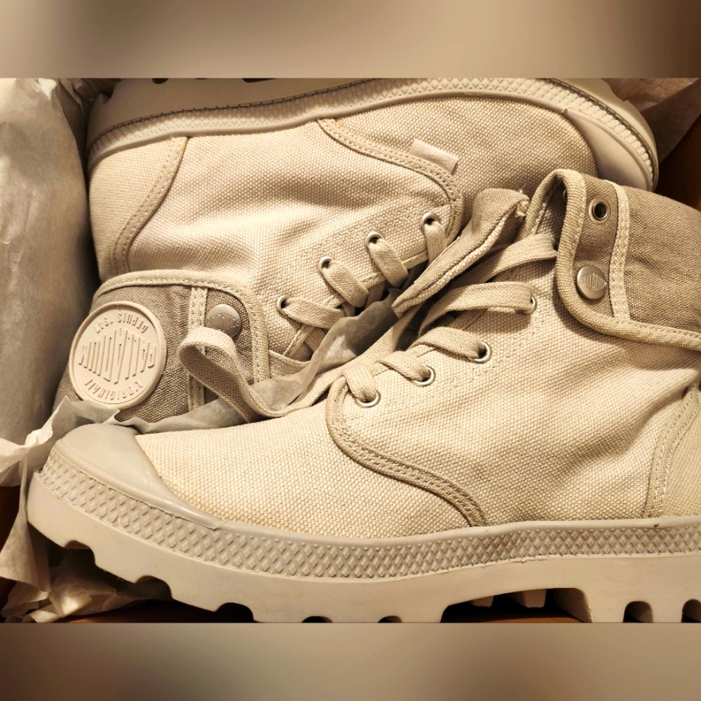 NEW PALLADIUM BAGGY VAPOR HIGH-TOP COMBAT MILITARY STYLE BOOT 8.5 MEN - Picture 10 of 10